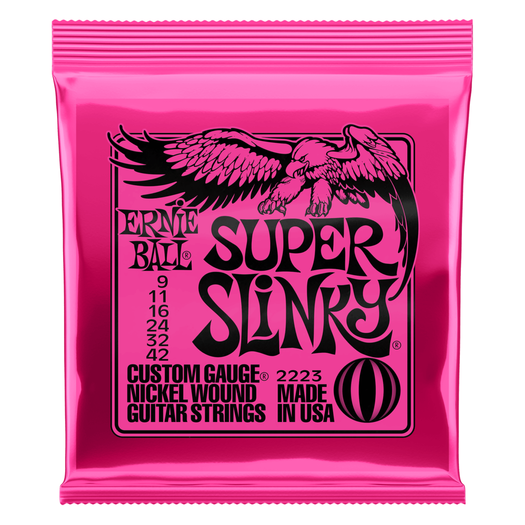 Ernie Ball Super Slinky Electric Guitar Strings - The Guitar Gallery, Waiheke Island, Auckland