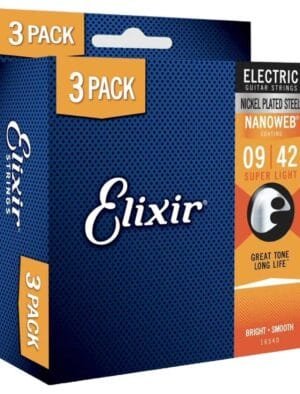 Elixir Nanoweb Electric 09-42 Promo Pack