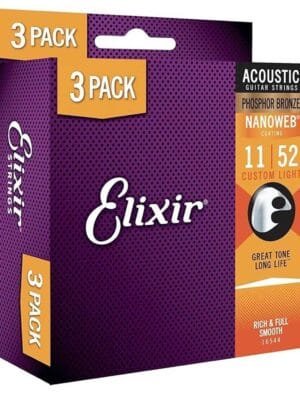 Elixir Nanoweb Phosphor Bronze 11-52 Promo Pack