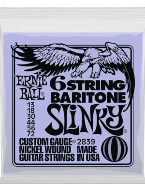 Ernie Ball Baritone Slinky Electric Guitar Strings - 13-72