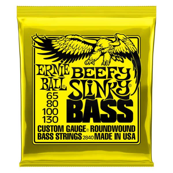 Ernie Ball Beefy Slinky Bass Guitar Strings 65-130