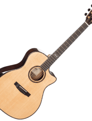 Cort GA-PF Bevel Grand Regal Electro-Acoustic Guitar w/Gig Bag