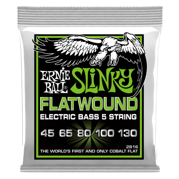 Ernie Ball Regular Slinky Cobalt Flatwound 5-String 45-130