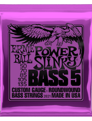 Ernie Ball 5 String Bass Set Power Slinky 50-135