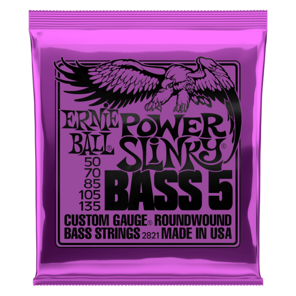 Ernie Ball 5 String Bass Set Power Slinky 50-135