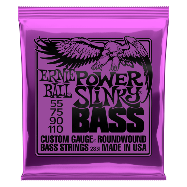 Ernie Ball Power Slinky Bass Guitar Strings Gauge 55-110