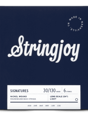 Stringjoy - (30-130) - 6 String Long Scale Nickel Wound Bass Guitar Strings