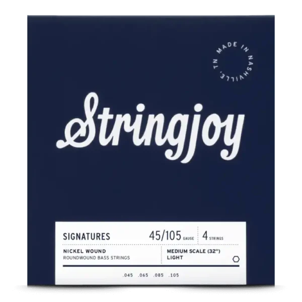 Stringjoy - (45-105) Medium Scale Bass Guitar Strings