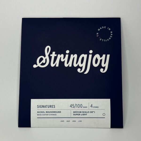 Stringjoy - (45-100) Medium Scale Bass Guitar Strings