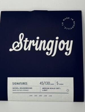 Stringjoy - (45-130) - 5 String Medium Scale Nickel Wound Bass Guitar Strings