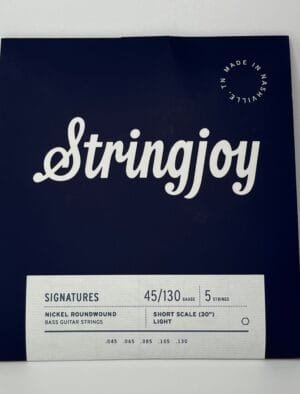 Stringjoy - (45-130) - 5 String Short Scale Nickel Wound Bass Guitar Strings