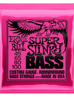 Ernie Ball Super Slinky Bass Guitar Strings 45-100