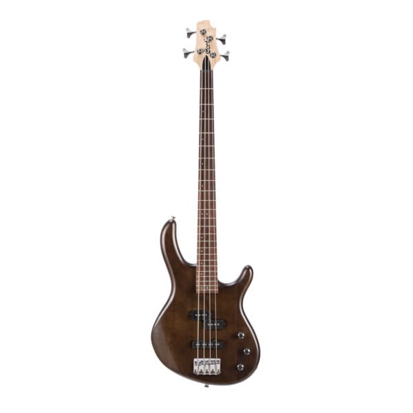 Cort Action PJ 4 String Bass w/ Gig Bag - Open Pore Walnut