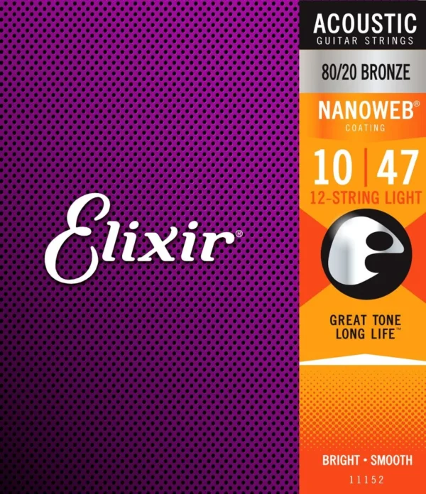 Elixir Nanoweb 80/20 Bronze 12-String 10-47