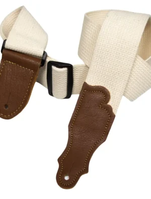 Franklin - 2" Natural Cotton / Caramel End Tab