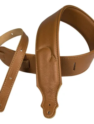 Franklin - 2.5" Padded Caramel Leather / Natural Stitch