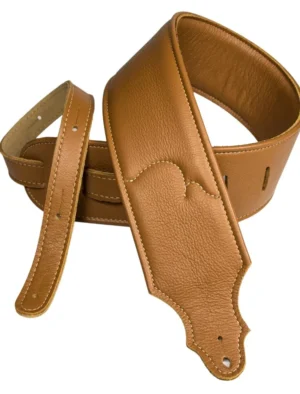 Franklin - 3" Padded Caramel Leather / Natural Stitch