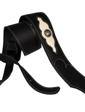 Franklin - 2.5" Black Ball-Glove & Cream Leather / Concho