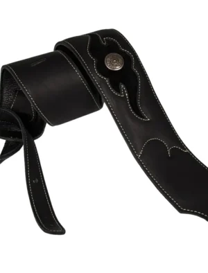Franklin - 3" Black Ball-Glove Leather & Black Suede / Concho