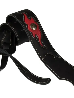 Franklin - 3" Black Ball-Glove & Red Leather / Concho