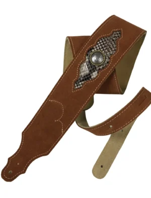 Franklin - 2.5" Rust Suede & Snakeskin / Concho