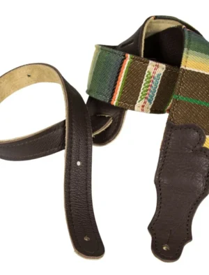 Franklin - 2" Saddle Blanket / Chocolate Cotton Backing / Chocolate Leather End Tab