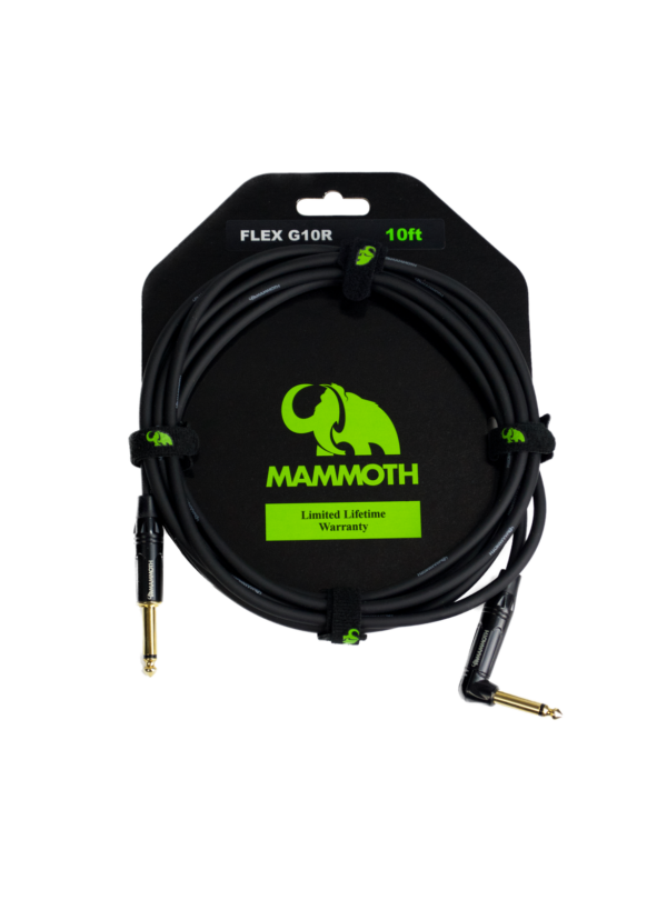 Mammoth Flex Right Angled 10ft Guitar Cable