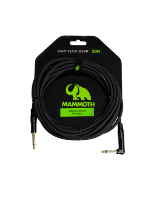 Mammoth Flex Right Angled 20ft Guitar Cable