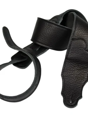 Franklin - 2.5" Black Glove Leather / Black Stitching