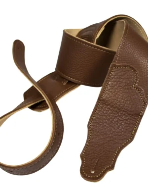 Franklin - 2.5" Caramel Glove Leather / Gold Stitching