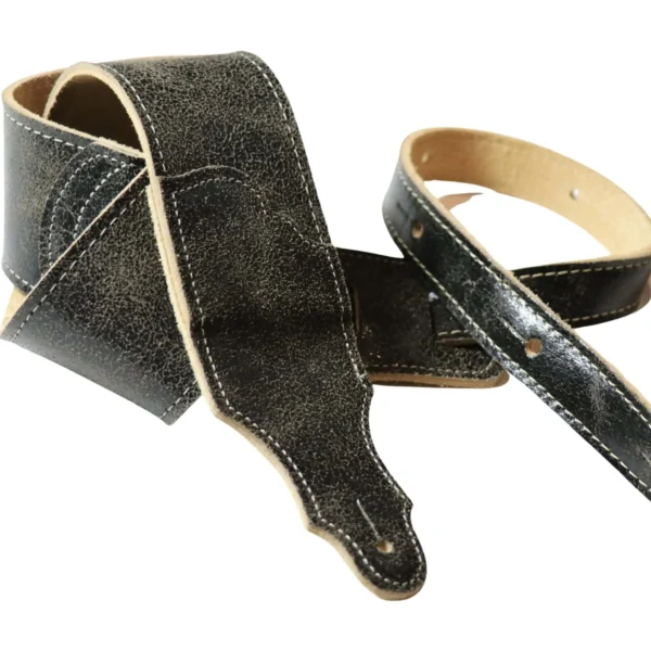 Franklin - 2.5" Slate Distressed Leather / Natural Stitching