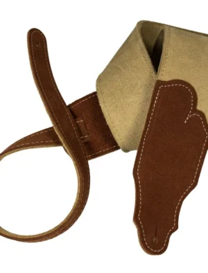 Franklin - 2.5" Honey Suede / Rust End Tabs / Natural Stitching