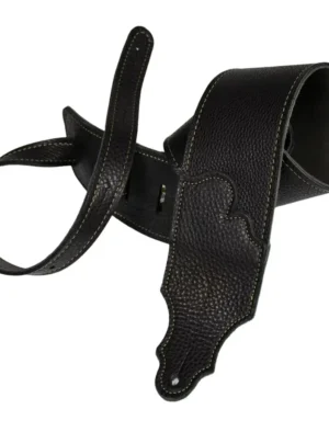 Franklin - 3" Black Glove Leather / Gold Stitching