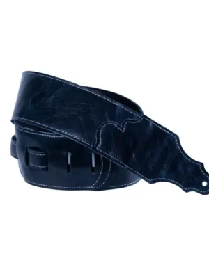 Franklin - 3" Navy Blue Jackson Hole Aged Leather Guitar Strap