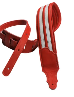 Franklin - 2.5" Padded Hot Rod Guitar & Bass Strap - Red