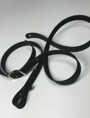 Franklin - 5/8" Black Suede Mandolin Strap