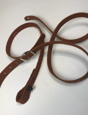 Franklin - 5/8" Cognac Suede Mandolin Strap