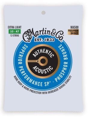 Martin Authentic Acoustic SP Phosphor 12 String Extra Light Gauge .010 - .047