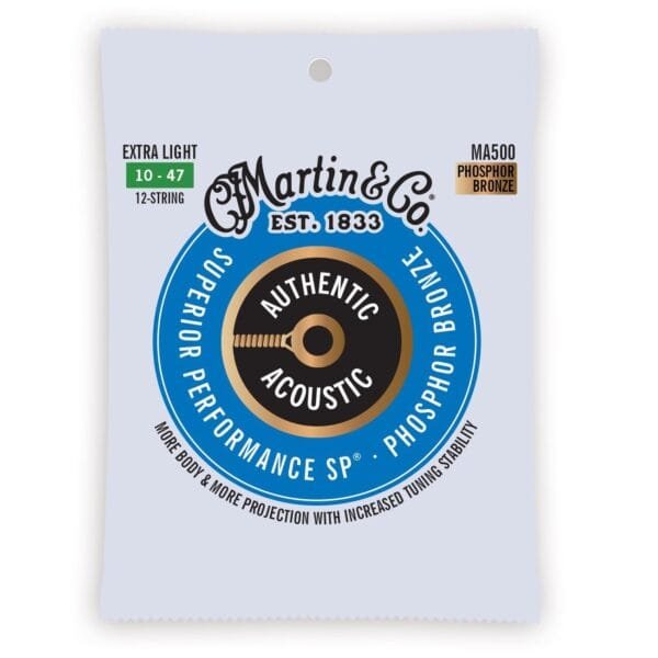 Martin Authentic Acoustic SP Phosphor 12 String Extra Light Gauge .010 - .047