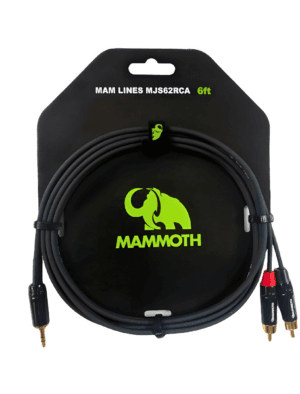 Mammoth TRS 3.5mm-2x RCA 6ft