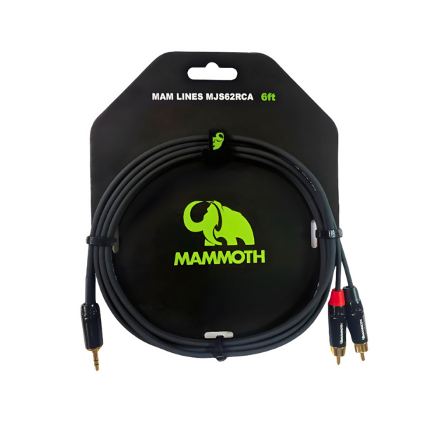 Mammoth TRS3.5mm-2xRCA 6ft