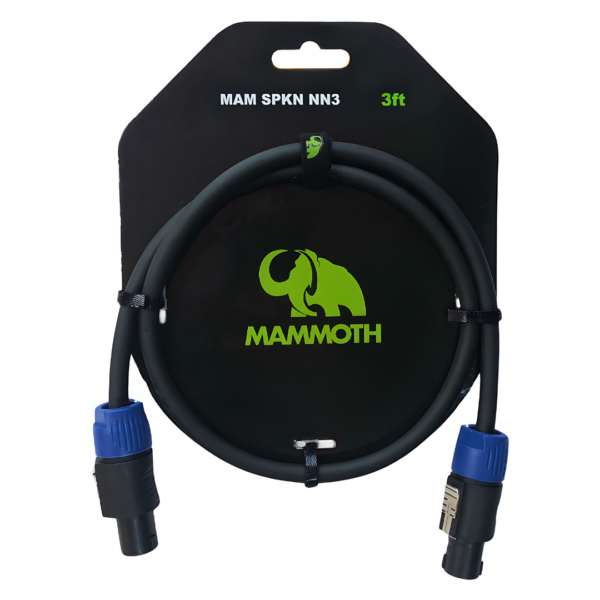 Mammoth Speaker Cable Speakon 3ft