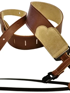 Franklin - 2.5" Resonator Caramel Glove Leather / Suede End Tab