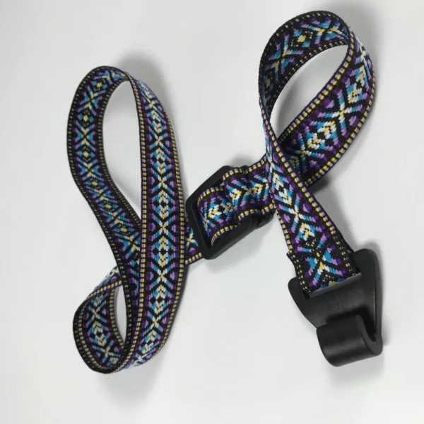 Franklin - 1" Blue Jacquard Ukulele Strap