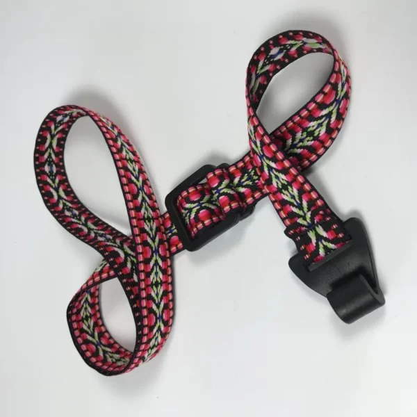 Franklin - 1" Red Jacquard Ukulele Strap