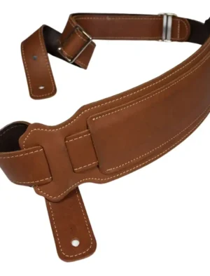 Franklin - 3.5" Cognac Leather Vintage Bass / Natural Stitching