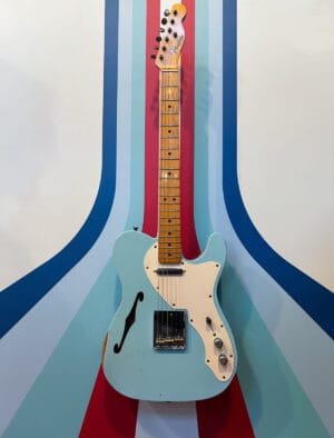 2007 Fender Custom Shop Thinline Telecaster Relic - Sonic Blue
