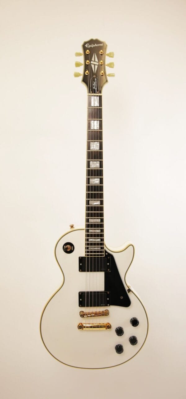 2017 Epiphone Les Paul Classic Custom Pro - Alpine White w/ EMG Pickups