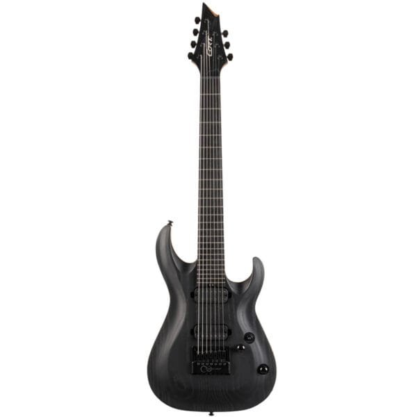 Cort KX707 Evertune 7 String - Open Pore Black