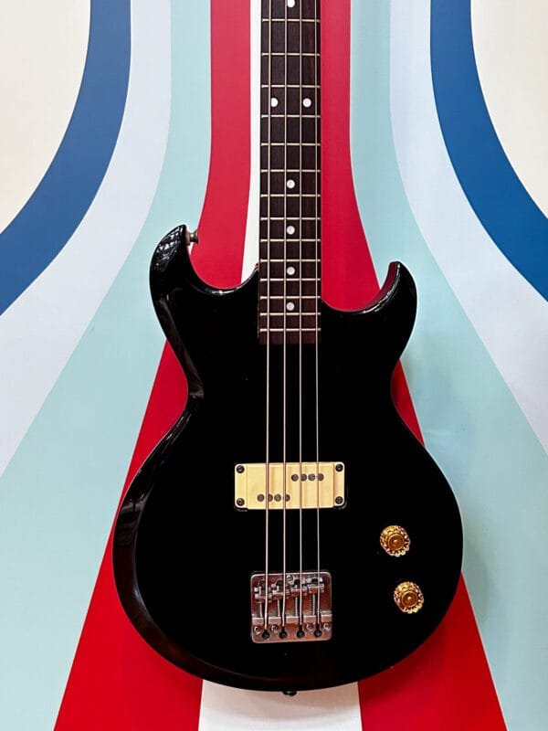 1983 Aria Pro II CSB-380 Cardinal Series Bass w/Case - Black - Image 3